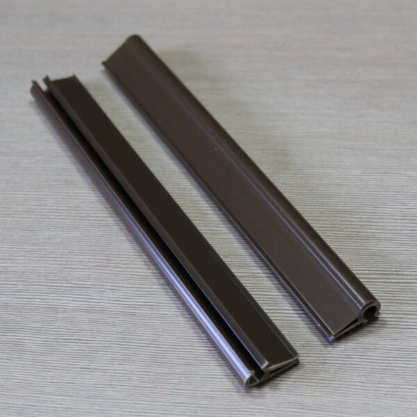 Крепеж для заборной ленты 19 см, коричневый RAL8011, комплект - 20шт.